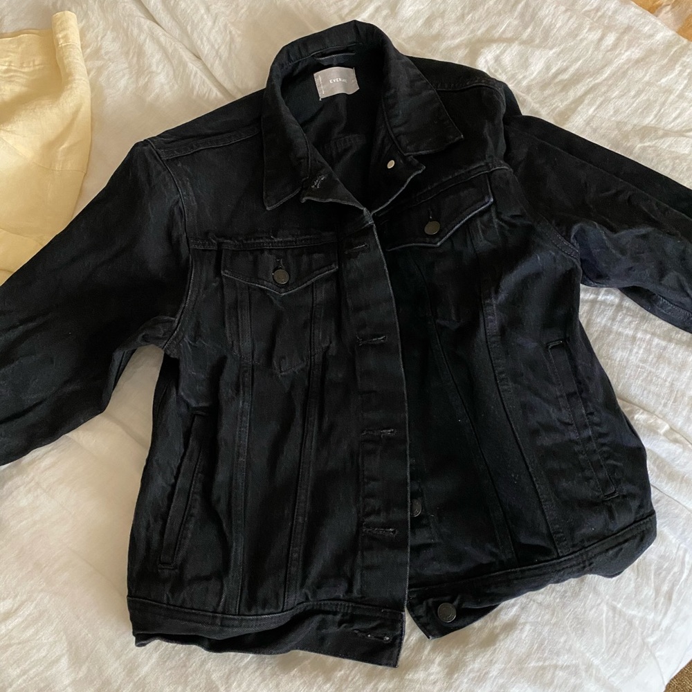 Everlane black denim jacket